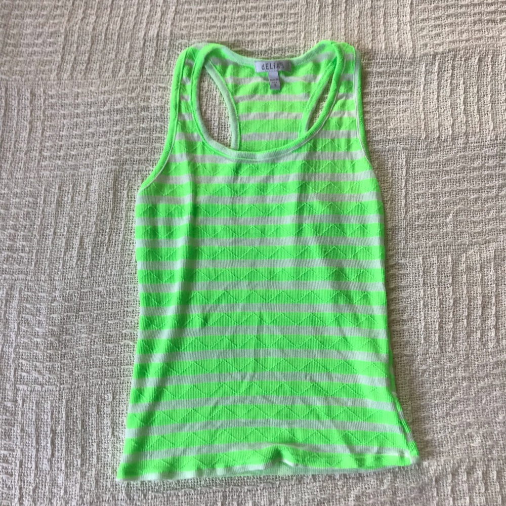Small dELiA*s striped tank top